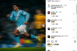 助攻双响！赖因德斯社媒庆祝胜利：加油蓝月